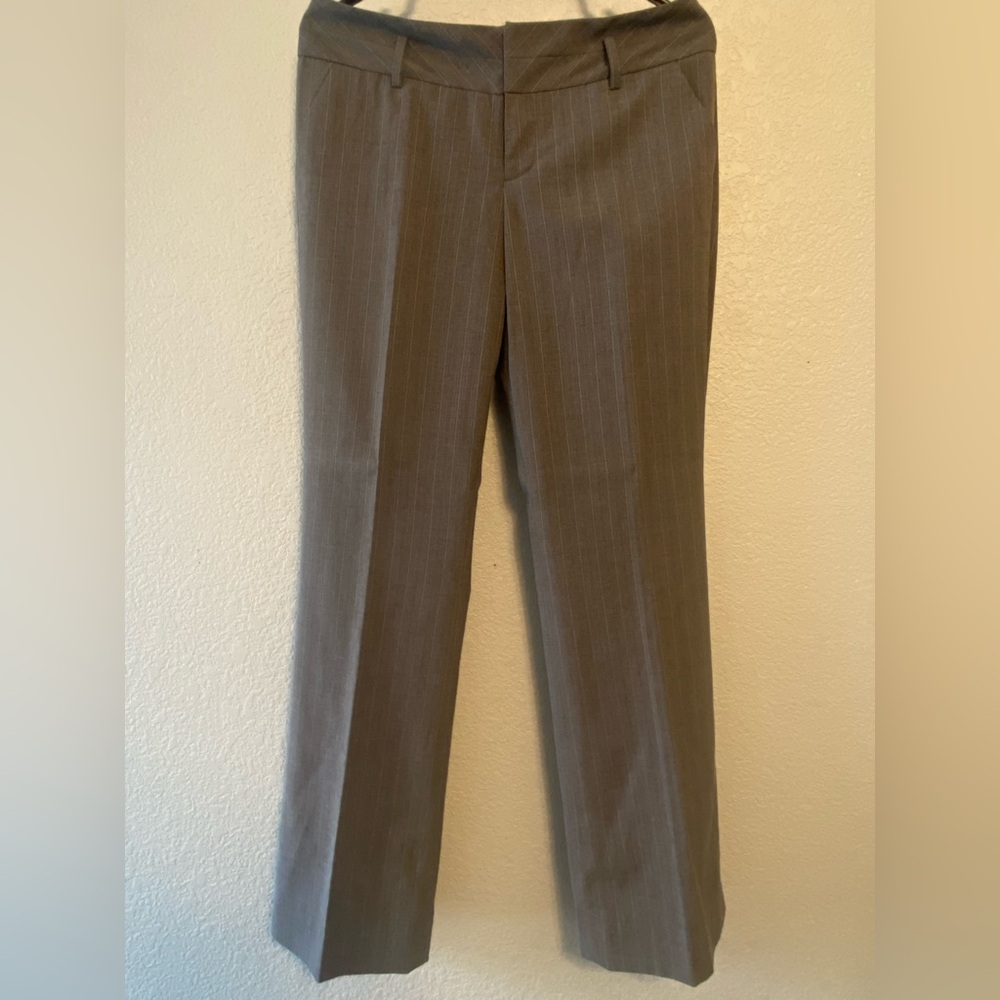 Brown Striped Slacks Dress Pants Size 6